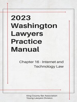 cover image of Washington Lawyers Practice Manual Chapter 16